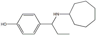 4-[1-(cycloheptylamino)propyl]phenol