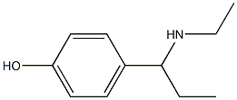 4-[1-(ethylamino)propyl]phenol Struktur