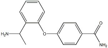 4-[2-(1-aminoethyl)phenoxy]benzamide,,结构式