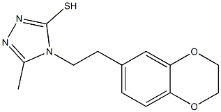 4-[2-(2,3-dihydro-1,4-benzodioxin-6-yl)ethyl]-5-methyl-4H-1,2,4-triazole-3-thiol