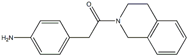 4-[2-(3,4-dihydroisoquinolin-2(1H)-yl)-2-oxoethyl]aniline,,结构式