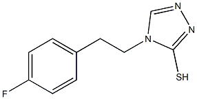 4-[2-(4-fluorophenyl)ethyl]-4H-1,2,4-triazole-3-thiol Struktur