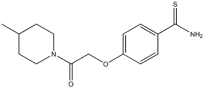 4-[2-(4-methylpiperidin-1-yl)-2-oxoethoxy]benzenecarbothioamide