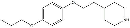 4-[2-(4-propoxyphenoxy)ethyl]piperidine Structure