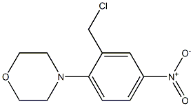 4-[2-(chloromethyl)-4-nitrophenyl]morpholine Structure