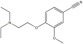 4-[2-(diethylamino)ethoxy]-3-methoxybenzonitrile 化学構造式