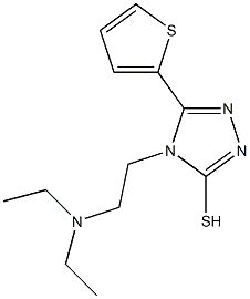 4-[2-(diethylamino)ethyl]-5-(thiophen-2-yl)-4H-1,2,4-triazole-3-thiol Structure