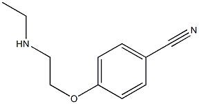 4-[2-(ethylamino)ethoxy]benzonitrile Structure