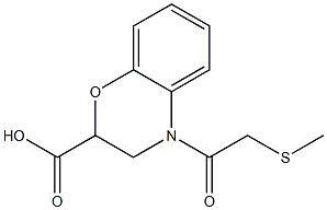 4-[2-(methylsulfanyl)acetyl]-3,4-dihydro-2H-1,4-benzoxazine-2-carboxylic acid