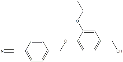 4-[2-ethoxy-4-(hydroxymethyl)phenoxymethyl]benzonitrile Structure