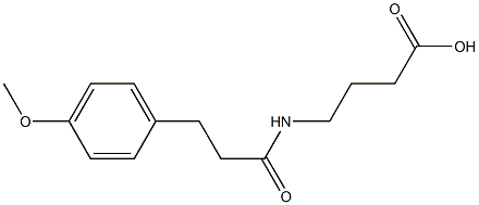 4-[3-(4-methoxyphenyl)propanamido]butanoic acid Struktur