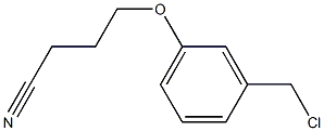 4-[3-(chloromethyl)phenoxy]butanenitrile,,结构式
