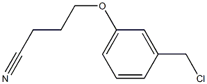 4-[3-(chloromethyl)phenoxy]butanenitrile Structure