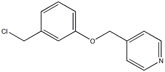 4-[3-(chloromethyl)phenoxymethyl]pyridine Structure