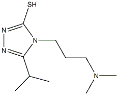 4-[3-(dimethylamino)propyl]-5-(propan-2-yl)-4H-1,2,4-triazole-3-thiol,,结构式