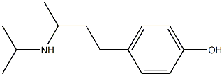4-[3-(propan-2-ylamino)butyl]phenol,,结构式