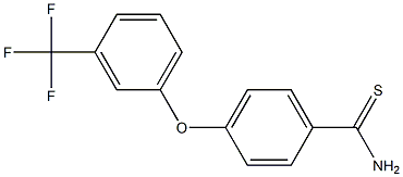 4-[3-(trifluoromethyl)phenoxy]benzene-1-carbothioamide Structure