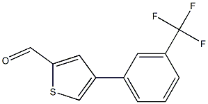 4-[3-(trifluoromethyl)phenyl]thiophene-2-carbaldehyde Structure