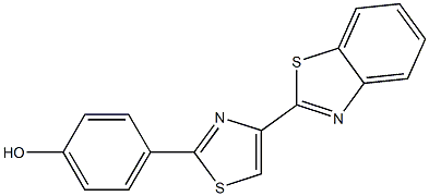 4-[4-(1,3-benzothiazol-2-yl)-1,3-thiazol-2-yl]phenol Structure