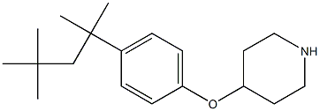 4-[4-(2,4,4-trimethylpentan-2-yl)phenoxy]piperidine,,结构式