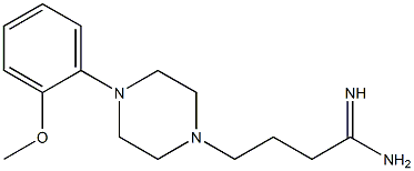 4-[4-(2-methoxyphenyl)piperazin-1-yl]butanimidamide Structure