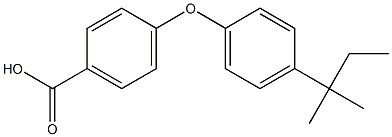 4-[4-(2-methylbutan-2-yl)phenoxy]benzoic acid 结构式