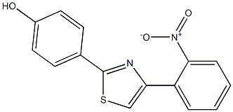 4-[4-(2-nitrophenyl)-1,3-thiazol-2-yl]phenol Structure