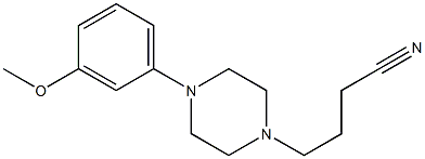 4-[4-(3-methoxyphenyl)piperazin-1-yl]butanenitrile Structure
