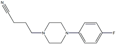 4-[4-(4-fluorophenyl)piperazin-1-yl]butanenitrile Structure