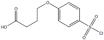 4-[4-(chlorosulfonyl)phenoxy]butanoic acid Structure