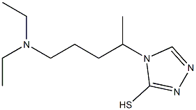 4-[4-(diethylamino)-1-methylbutyl]-4H-1,2,4-triazole-3-thiol,,结构式