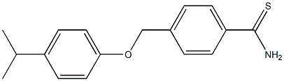 4-[4-(propan-2-yl)phenoxymethyl]benzene-1-carbothioamide