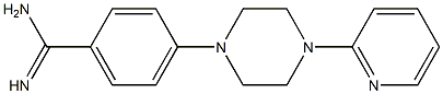 4-[4-(pyridin-2-yl)piperazin-1-yl]benzene-1-carboximidamide 结构式