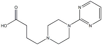 4-[4-(pyrimidin-2-yl)piperazin-1-yl]butanoic acid 化学構造式