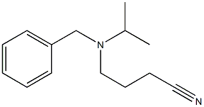 4-[benzyl(isopropyl)amino]butanenitrile Structure