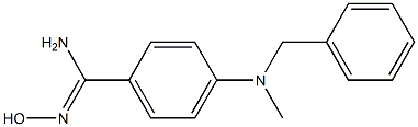 4-[benzyl(methyl)amino]-N'-hydroxybenzene-1-carboximidamide Struktur