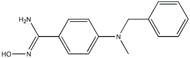 4-[benzyl(methyl)amino]-N'-hydroxybenzene-1-carboximidamide,,结构式