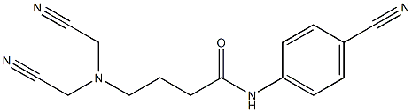 4-[bis(cyanomethyl)amino]-N-(4-cyanophenyl)butanamide Structure
