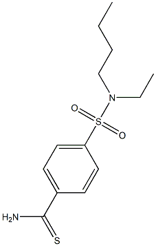 4-[butyl(ethyl)sulfamoyl]benzene-1-carbothioamide,,结构式