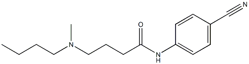 4-[butyl(methyl)amino]-N-(4-cyanophenyl)butanamide Structure