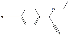 4-[cyano(ethylamino)methyl]benzonitrile Struktur