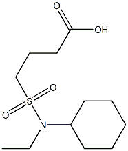 4-[cyclohexyl(ethyl)sulfamoyl]butanoic acid Structure