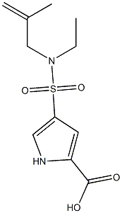 4-[ethyl(2-methylprop-2-en-1-yl)sulfamoyl]-1H-pyrrole-2-carboxylic acid Structure