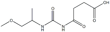 4-{[(1-methoxypropan-2-yl)carbamoyl]amino}-4-oxobutanoic acid Struktur