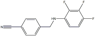 4-{[(2,3,4-trifluorophenyl)amino]methyl}benzonitrile Struktur