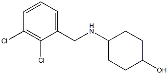 4-{[(2,3-dichlorophenyl)methyl]amino}cyclohexan-1-ol,,结构式