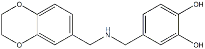 4-{[(2,3-dihydro-1,4-benzodioxin-6-ylmethyl)amino]methyl}benzene-1,2-diol Structure