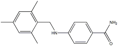 4-{[(2,4,6-trimethylphenyl)methyl]amino}benzamide