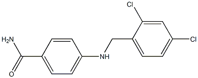 4-{[(2,4-dichlorophenyl)methyl]amino}benzamide Structure