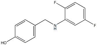 4-{[(2,5-difluorophenyl)amino]methyl}phenol,,结构式